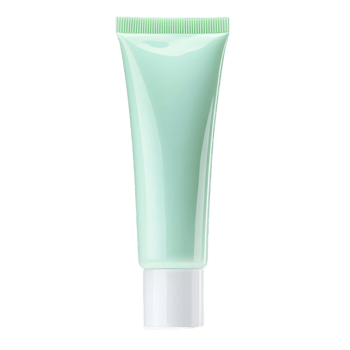 Tube of Green Lotion Resting on Transparent Background png
