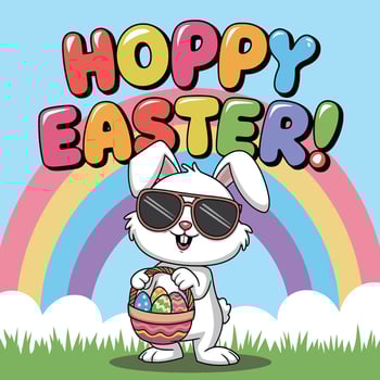 Cheerful Easter Holiday Graphics vector