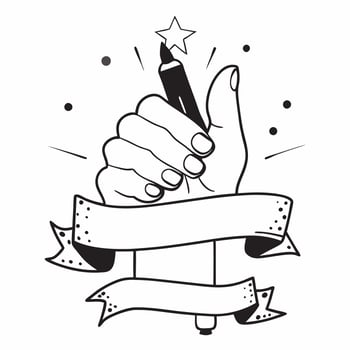 Clean Nail polish and cuticle pusher with blank space for custom branding concept as A customizable nail polish and cuticle pusher icon with blank space for adding custom branding elemen vector