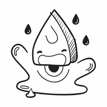 Clean Flat design as Water drop icon with copy space on a minimalist background concept as A image of a water drop icon with generous copy space on a minimalist background ideal f Set 4 vector