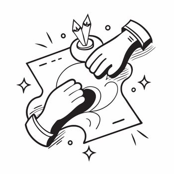 Clean Collaboration point symbol with space for text on a blue background concept as A sleek collaboration point symbol with ample space for text on a blue background suitable for illust Set 2 vector