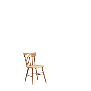 A Simple Wooden Chair Sits Alone Against A Black Background png