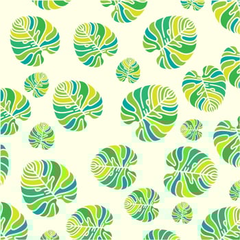 monstera leaf pattern background graphic illustration vector