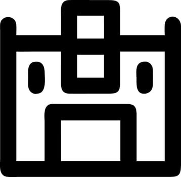 Luxury Hotel Icon for Accommodation, Comfort, and Travel vector