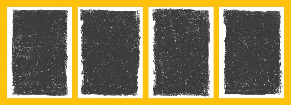 Set of white Grunge art frame design Brochure cover background vector
