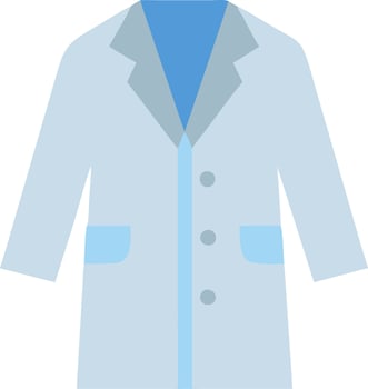 Lab Coat Icon for Medical, Scientific, and Laboratory Research Professionals vector
