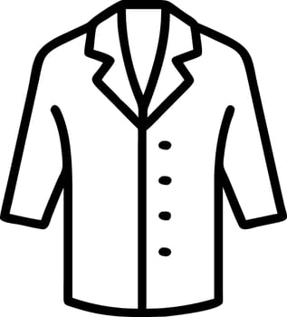 Lab Coat Icon for Medical, Scientific, and Research Laboratory Professionals vector