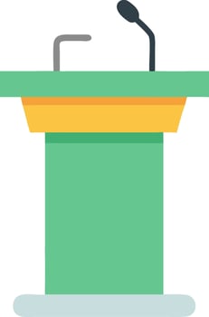 Lectern Icon for Professional Presentations, Public Speaking, and Events vector