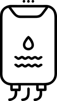 Reliable Water Heater Icon for Consistent Hot Water and Energy Efficiency vector