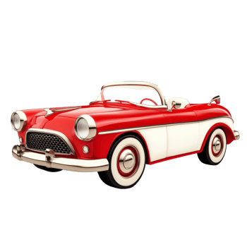 Classic Red And White Convertible Classic Car png