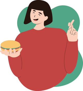 National Hamburger Day Illustration Isolated on White Background vector