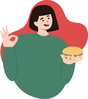 National Hamburger Day Illustration in Flat Design vector