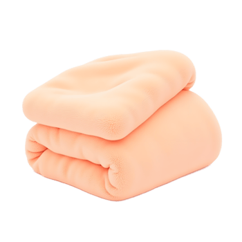Soft Peach Fleece Blanket Cozy Throw for Home png
