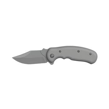 Gray Folding Pocket Knife Product Image png
