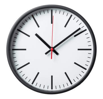 Front View Office Clock png