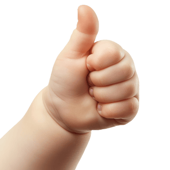 Kid Showing Thumbs Up Gesture png