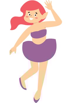 Little Girl Fairy vector