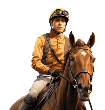 Jockey Isolated on Transparent Background png