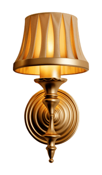 Wall Lamp Front View Isolated on Transparent Background png