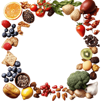 Fruits Wreath on Transparent Background png