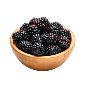 Bowl Overflowing with Fresh Ripe Blackberries Bursting with Juicy Sweetness png