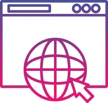 Web Page Creative Icon Symbol Art Sign vector