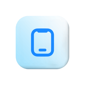 Blue smartphone icon png