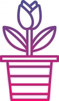 Tulip Icon Symbol Art Sign vector