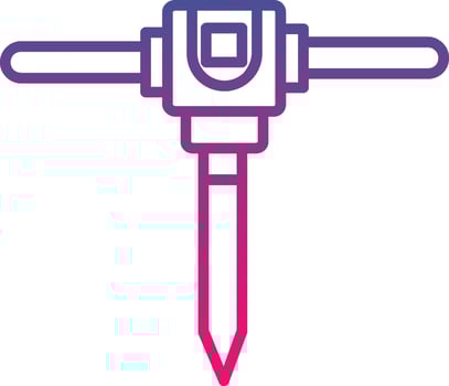 Jackhammer Icon Symbol Art Sign vector
