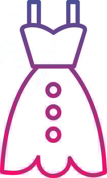 Dress Icon Symbol Art Sign vector