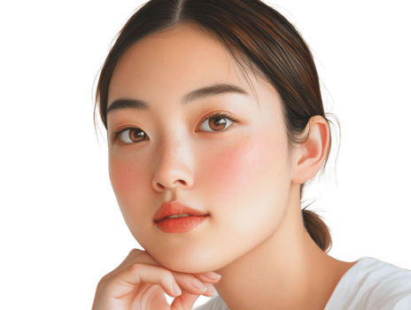 A Portrait of a Young Woman with Brown Hair and Eyes png