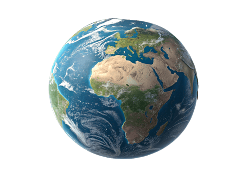 The earth is shown in this image png