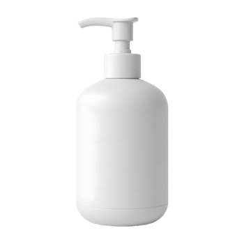 Blank White Pump Bottle Product Mockup for Branding png