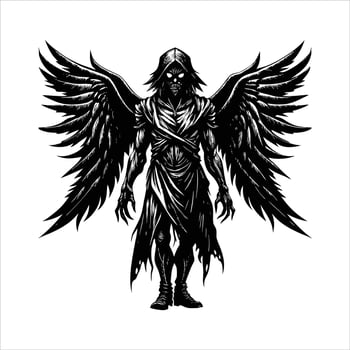 Azrael Angel Tattoo Ideas vector