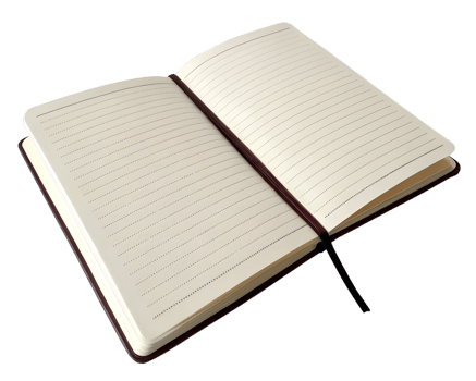 Blank Notebook For Journaling, Note Taking, Sketching On Transparent Background png