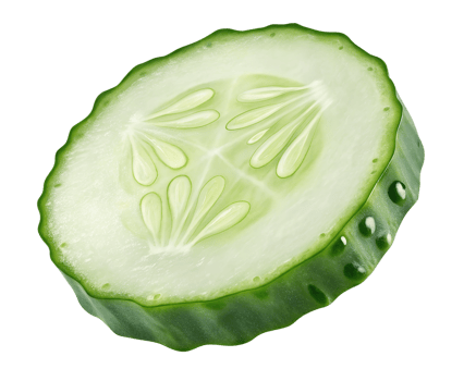 Fresh Green Cucumber Slice, Healthy Food On Transparent Background png