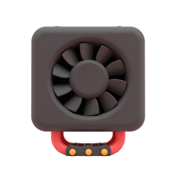 Portable Mini Fan Compact Cooling Device for Desk png