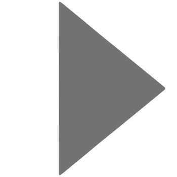 Gray play button icon on transparent background png