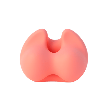 Abstract Peach-Colored 3D Form Design Element png