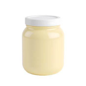 Jar of Creamy Mayonnaise Ready for Use png