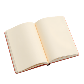 Blank Open Notebook Mockup Ready for Your Design png