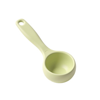 Pale Green Silicone Measuring Spoon for Baking and Cooking png