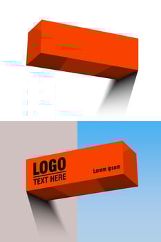 Light box sign realistic for decoration vector