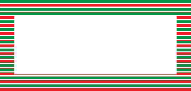 Green and red border for picture frames vector