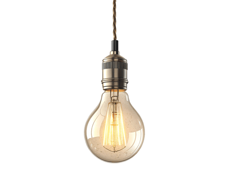 Illuminating Ideas Vintage Edison Bulb Hanging Light Fixture png