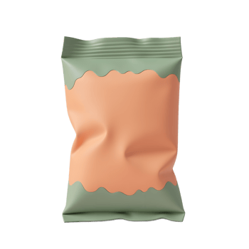 Blank Snack Pouch Packaging Mockup Design png
