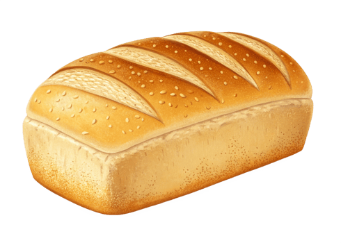 Golden Crusty Loaf of Bread, Baked Fresh, Delicious, Sesame Seeds png