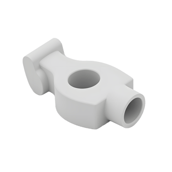 3D Rendered White Industrial Part Engineering Design Model png