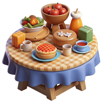 Tabletop Still Life Food and Drink png