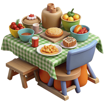 Feast Table Delicious Food, Festive Gathering png